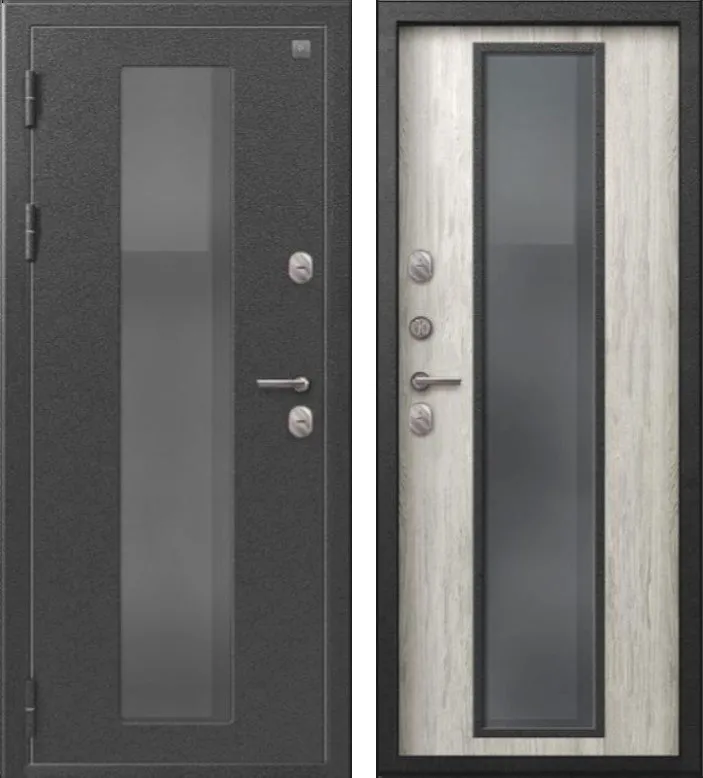 Фото Дверь Термо-1000 Серебро антик - Полярный дуб DIS007371